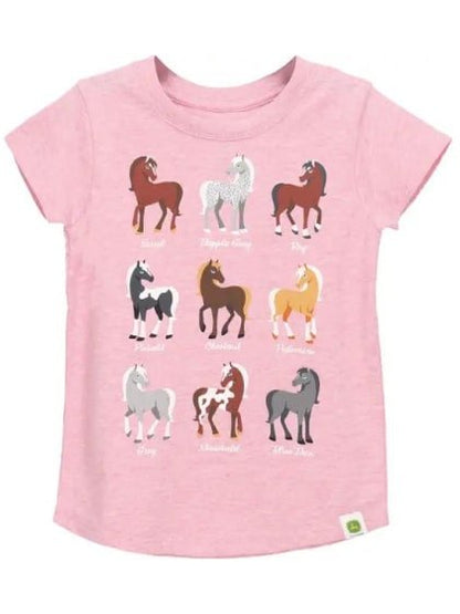 John Deere Girl’s T-Shirt Team of Horses