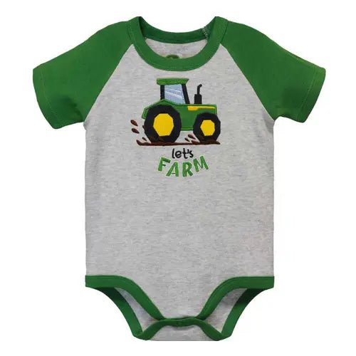 John Deere Infant & Toddler Let’s Farm Onesie J3B191HN - John Deere