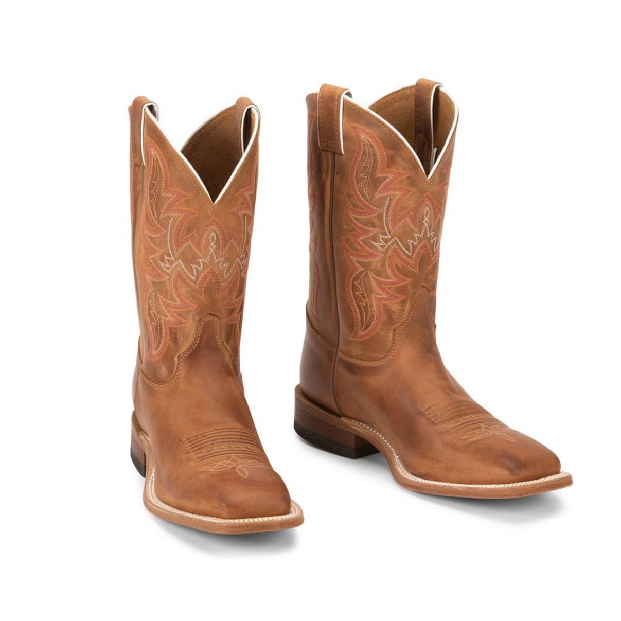 Justin Men's 11" Austin Western Boots Cognac BR307, BR735