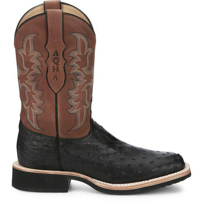 Justin Men's 11" Cowboy Boots "Drover" Onyx AQ8530