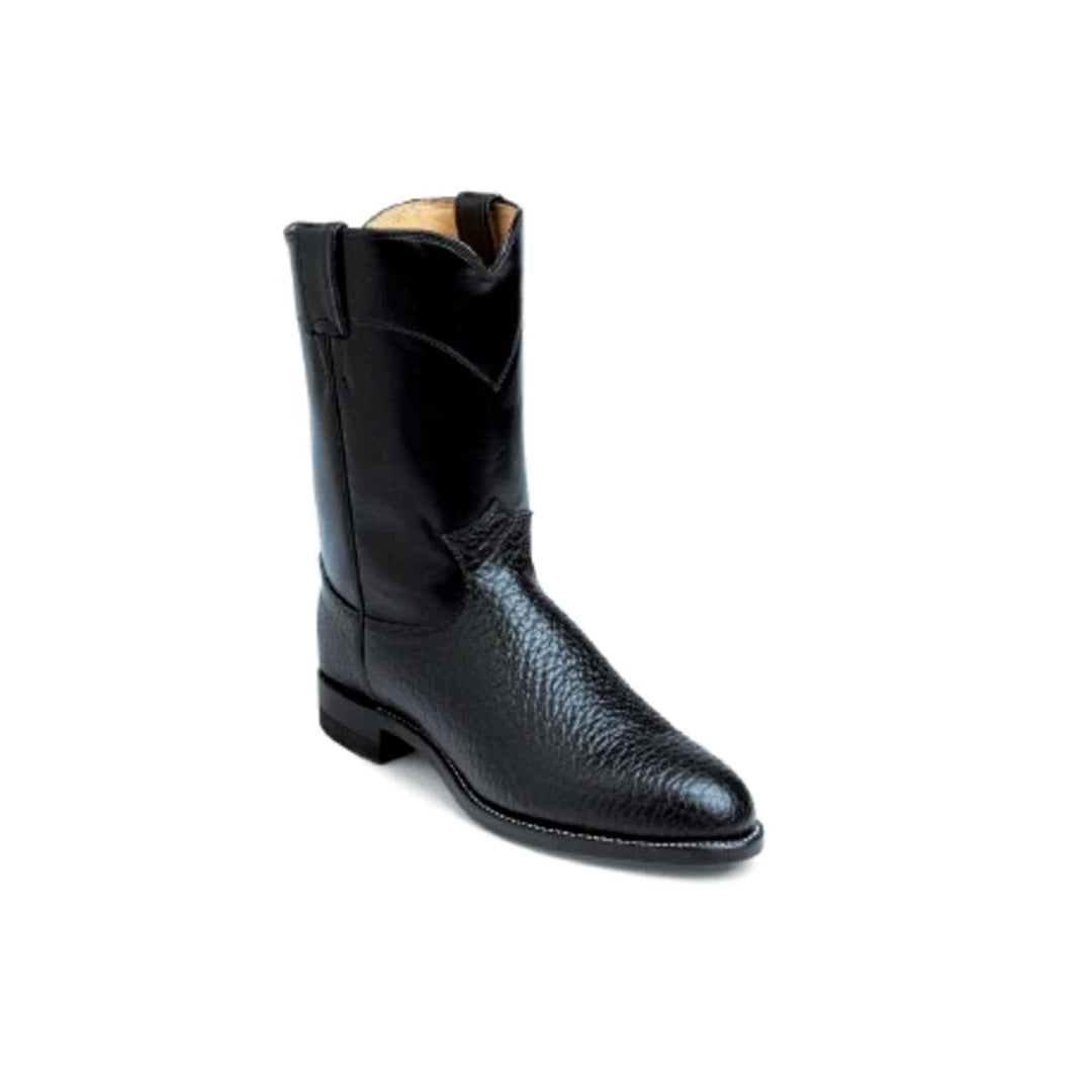 Justin Men's Cowboy Boots 10" Bullhide and Calf Leather Roper Heel 3187