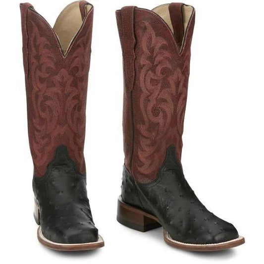 Justin Women's Cowgirl Boots Exotic Ostrich