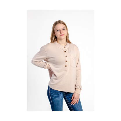 Kimes Ranch Women's Elouise Henley Long Sleeve Shirt