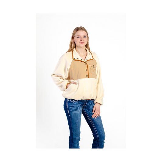 Kimes Ranch Women's Josie Fleece Cropped Long Sleeve Pullover