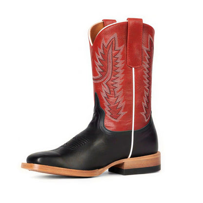 Kid's Horse Power Cowboy Boot Red w/ Black
