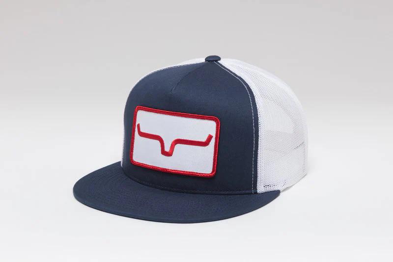 Kimes Ranch Cap Banner Ventilated In Navy White