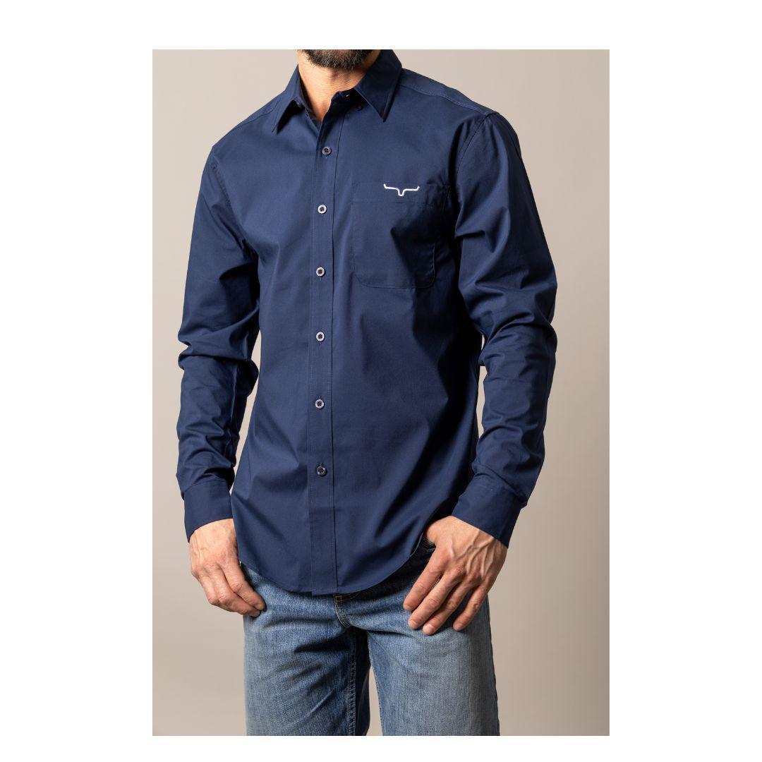 Kimes Ranch Men's KR Team Shirt Navy/Grey/Black weis-western-wear