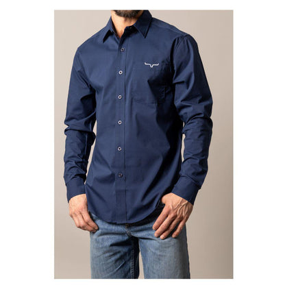 Kimes Ranch Men's KR Team Shirt Navy/Grey/Black weis-western-wear