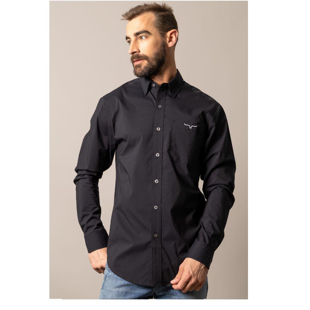 Kimes Ranch Men's KR Team Shirt Navy/Grey/Black weis-western-wear