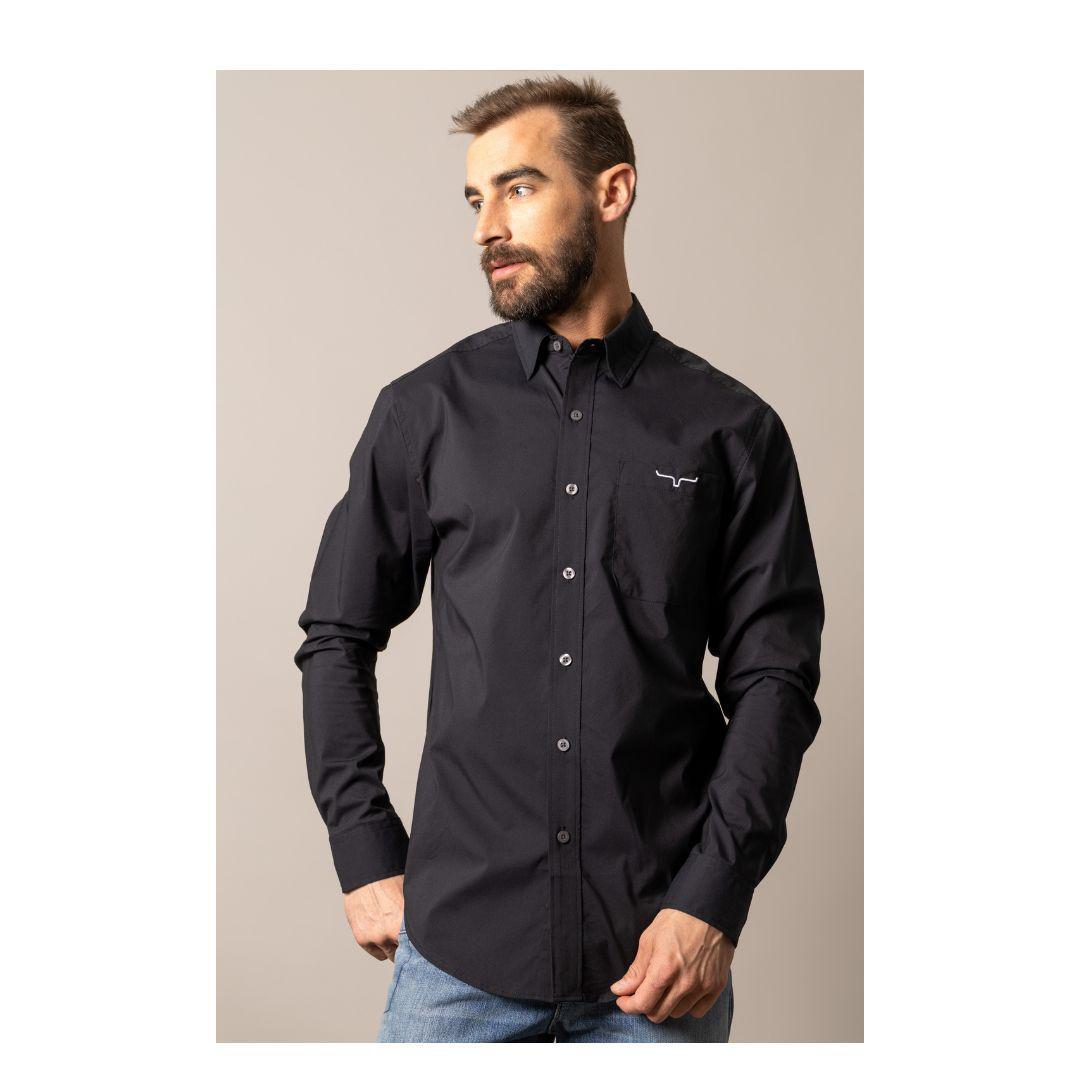 Kimes Ranch Men's KR Team Shirt Navy/Grey/Black weis-western-wear