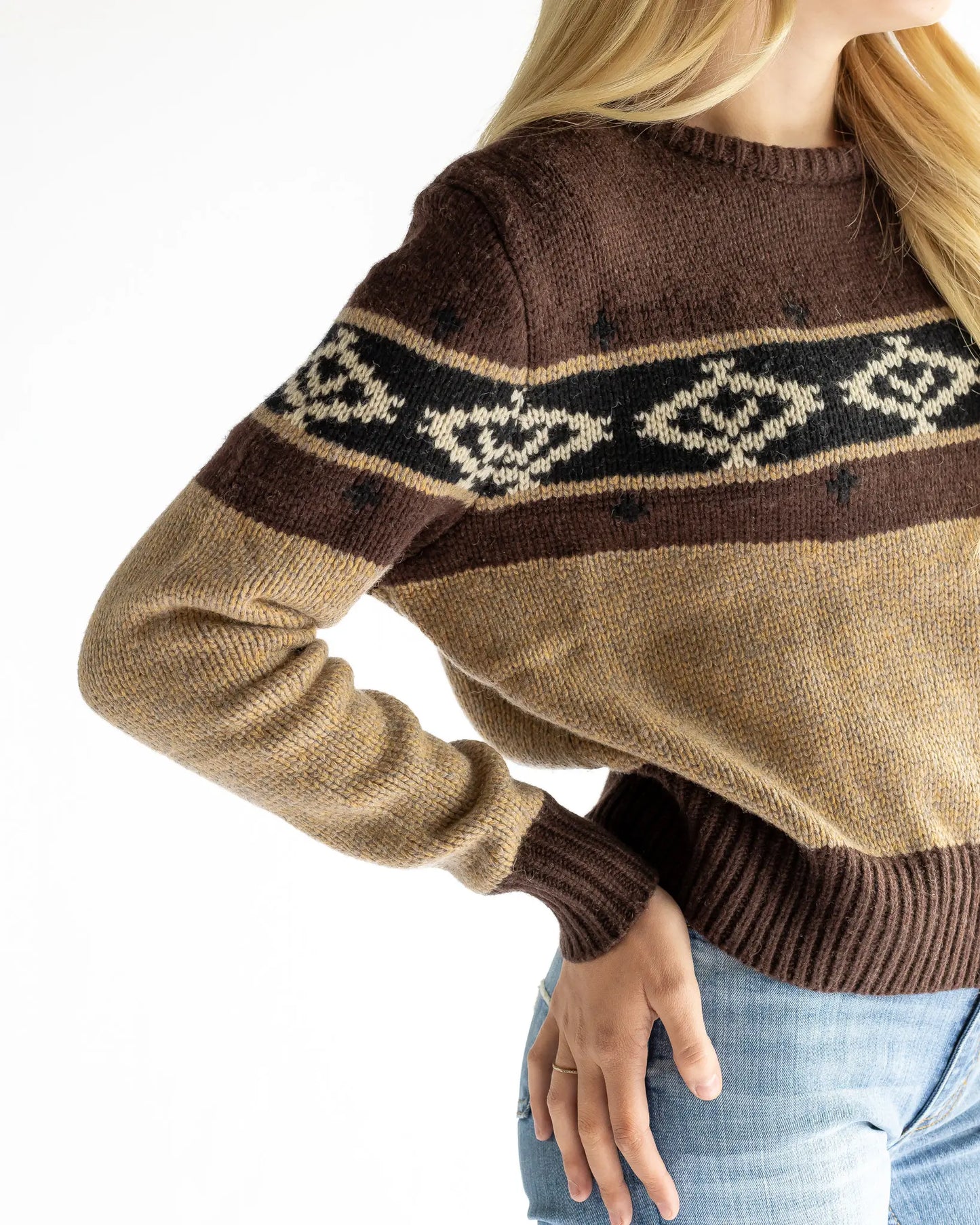 Kimes Ranch Women's Chama Crew Sweatshirt Brown