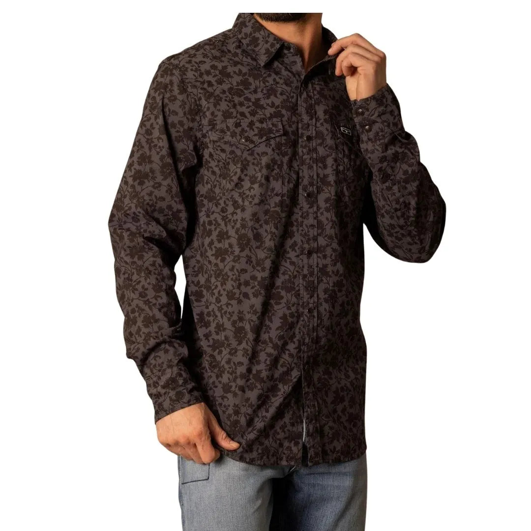 Kimes Ranch Men's Show Vines Long Sleeve Shirt with Snaps