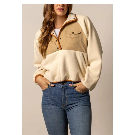 Kimes Ranch Women's Josie Fleece Cropped Long Sleeve Pullover