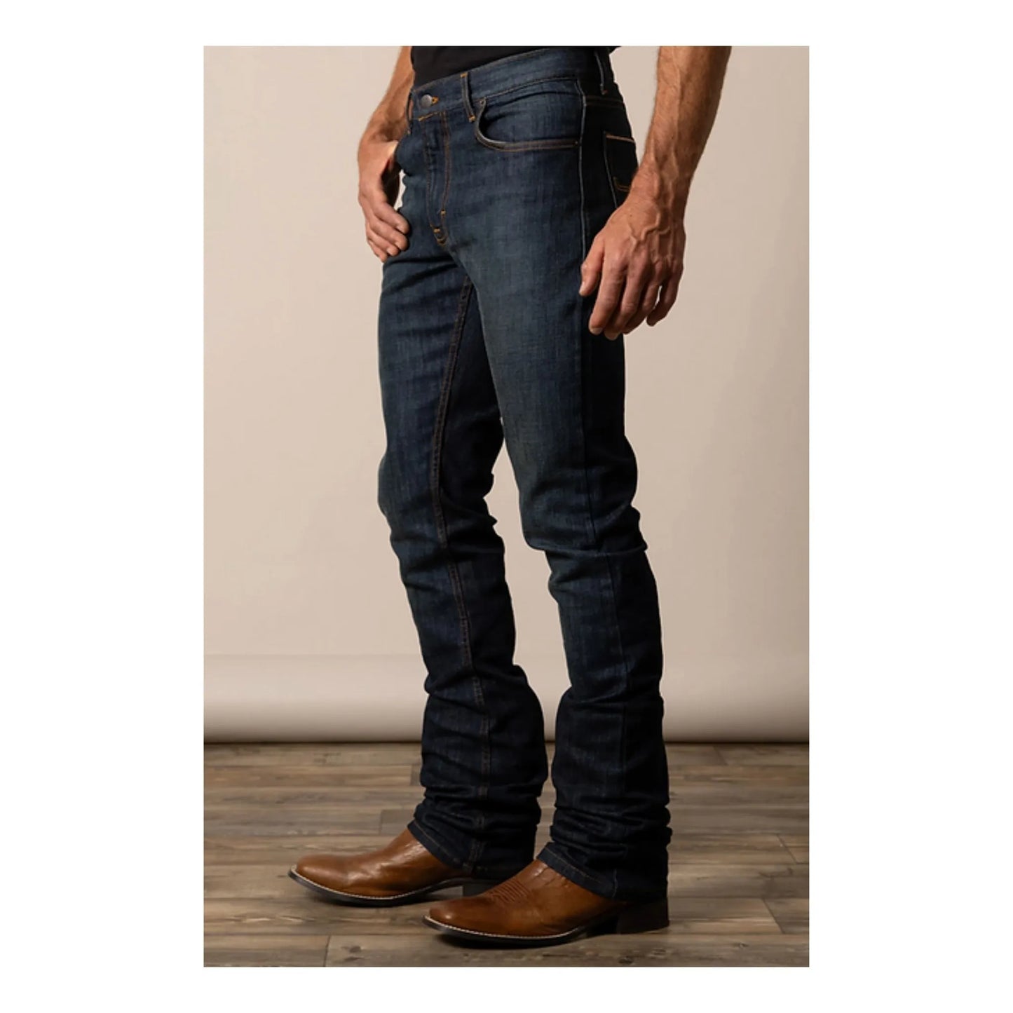 Kimes Ranch Men's Jeans Roger Low Rise, Slim Fit, Boot Cut