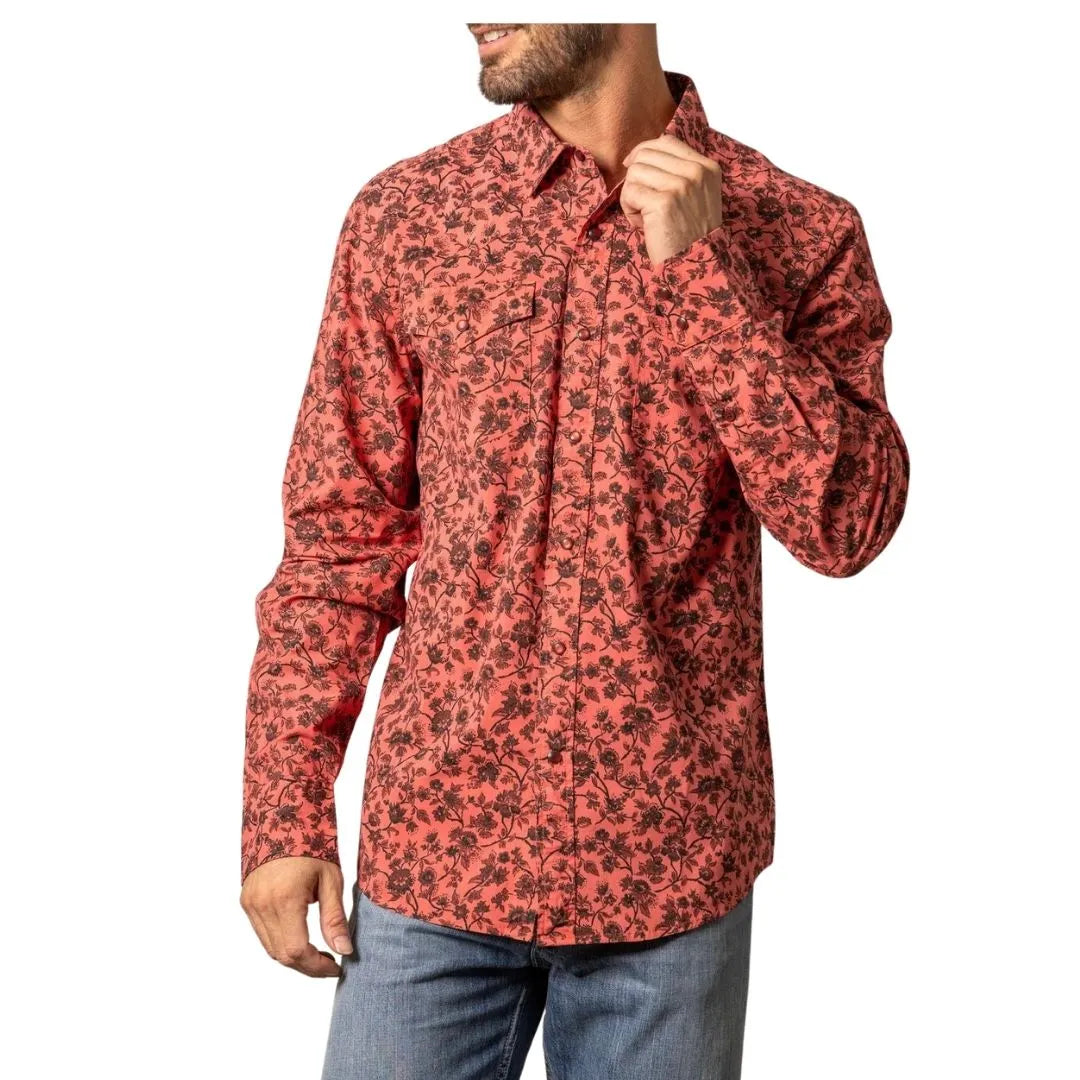 Kimes Ranch Men's Show Vines Long Sleeve Shirt with Snaps