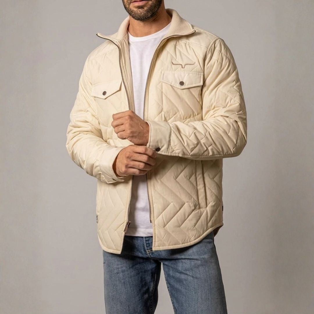 renoma HOMME ゴートスキン キルティング レザージャケット Kimes Ranch Skink Quilted Nylon Flannel-Lined Jacket Men's – Wei's