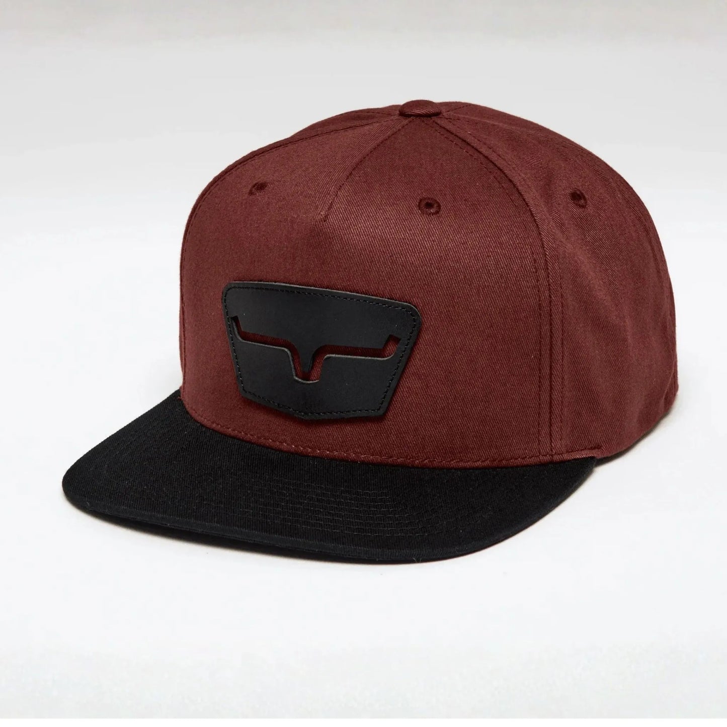 Kimes Ranch Unisex Cap Flat Brim Ghost Face Leather Patch