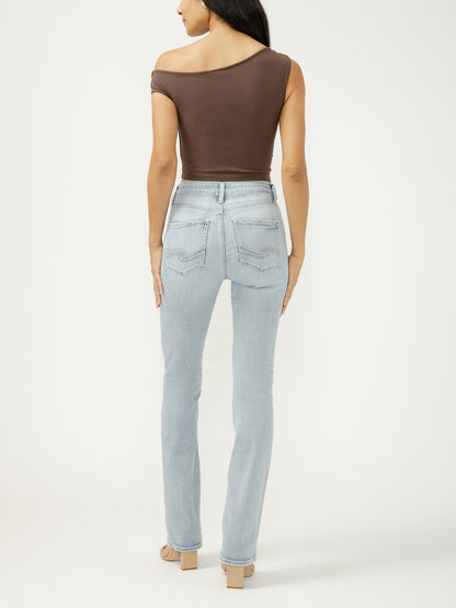 Silver Women's Avery High Rise Slim Bootcut Luxe Stretch Jeans weis-western-wear