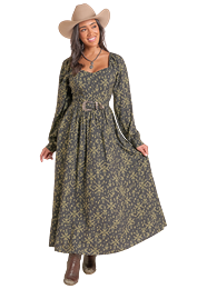 Panhandle Slim Women's Abstract Aztec Midi Dress