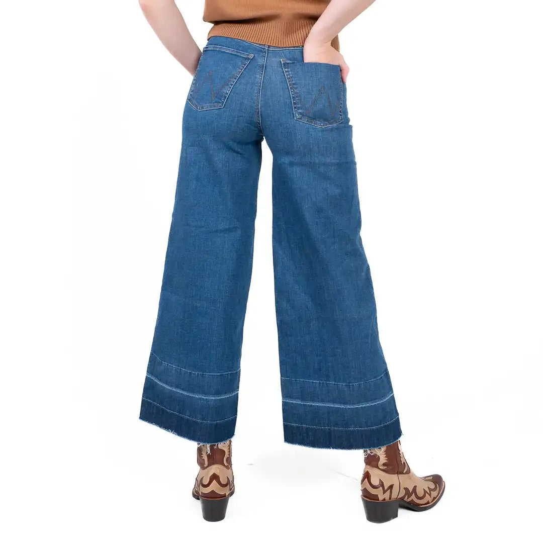 Wrangler Bespoke Wideleg Crop Jean High Rise Leanna