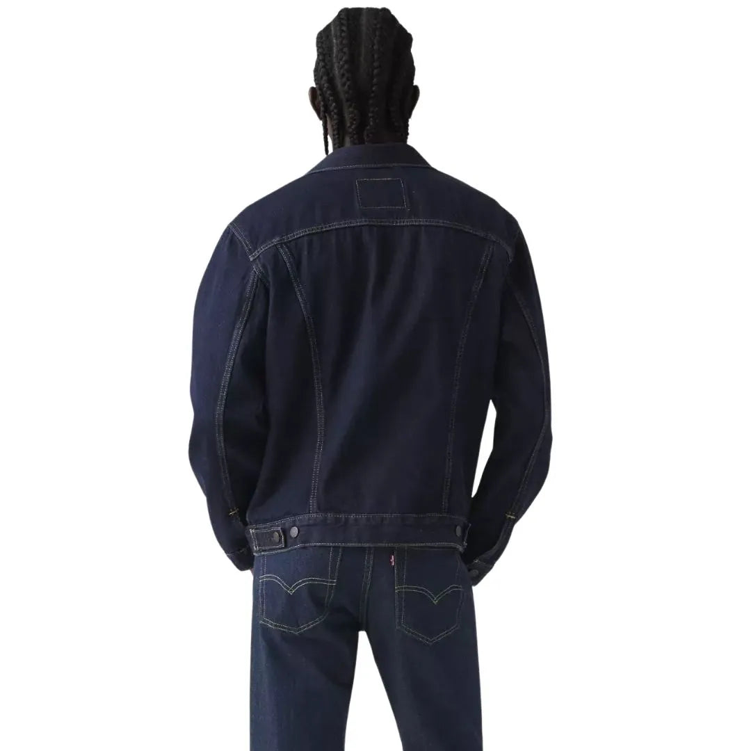 Levi's Men's Dark Wash Trucker Jacket weis-western-wear