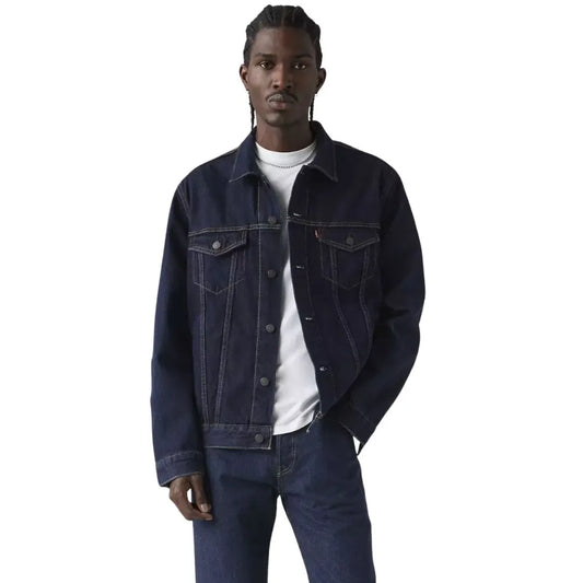 Levi's Men's Dark Wash Trucker Jacket weis-western-wear