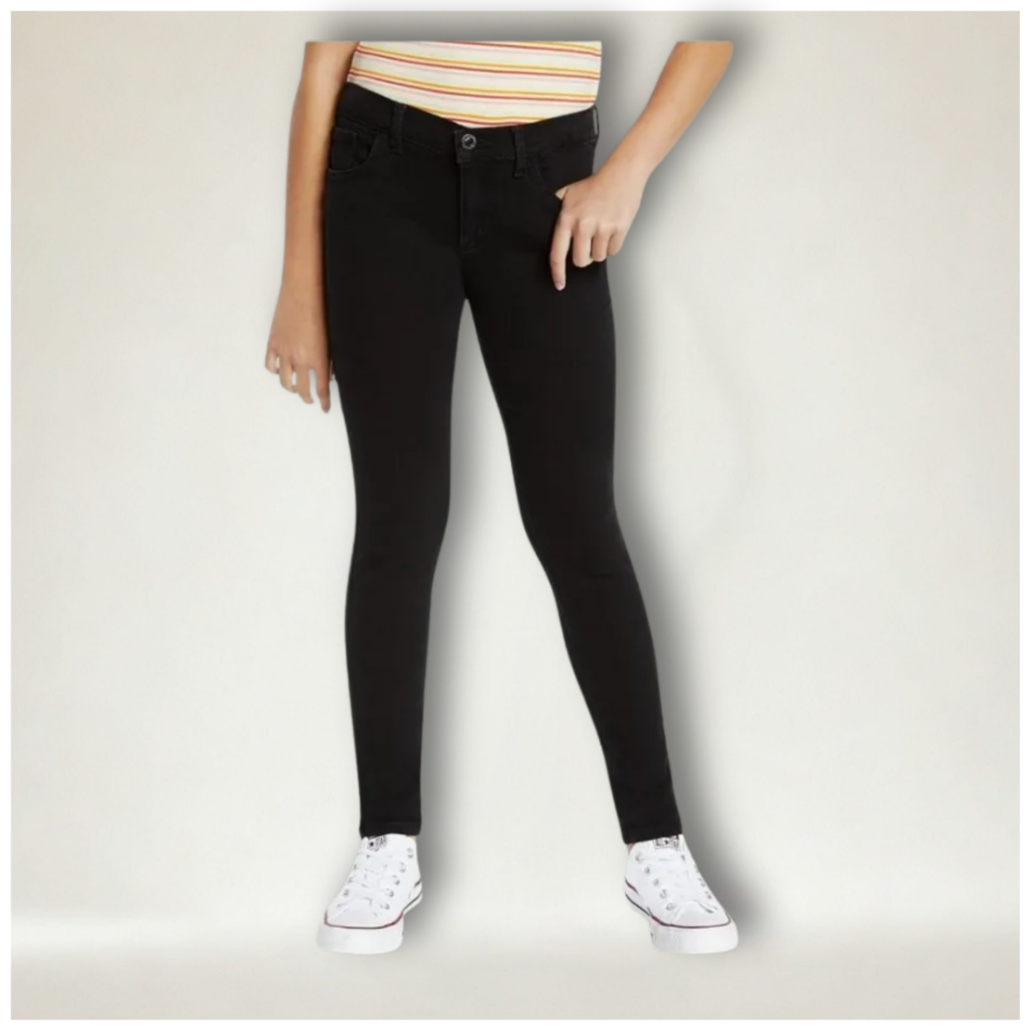 Levi’s Girl's Denim Legging Jean - Black