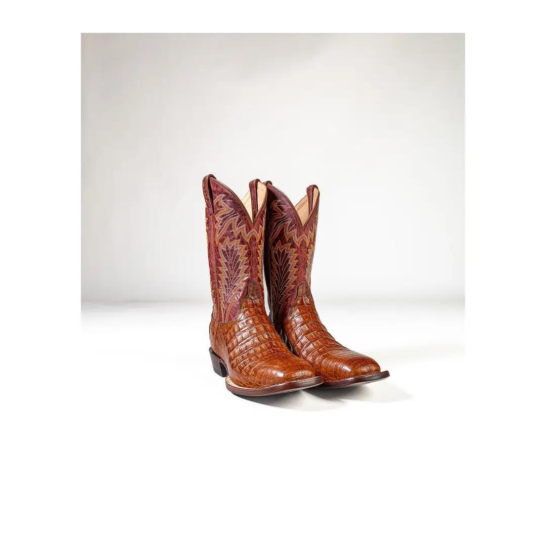 Lucchese Men's Caiman Belly Cowboy Boots Wyatt weis-western-wear