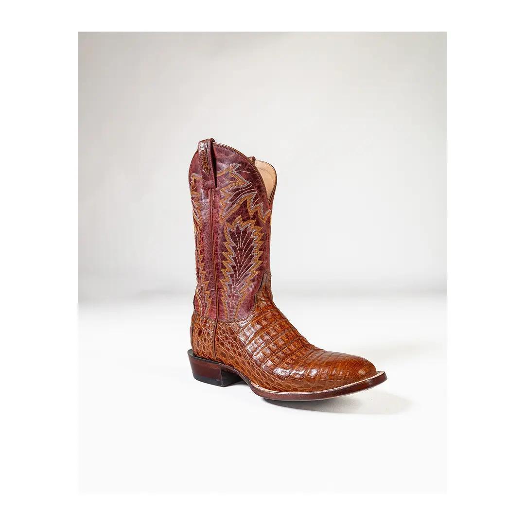 Lucchese Men's Caiman Belly Cowboy Boots Wyatt weis-western-wear
