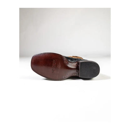 Lucchese Men's Full Quill Ostrich Cowboy Boot Roscoe weis-western-wear