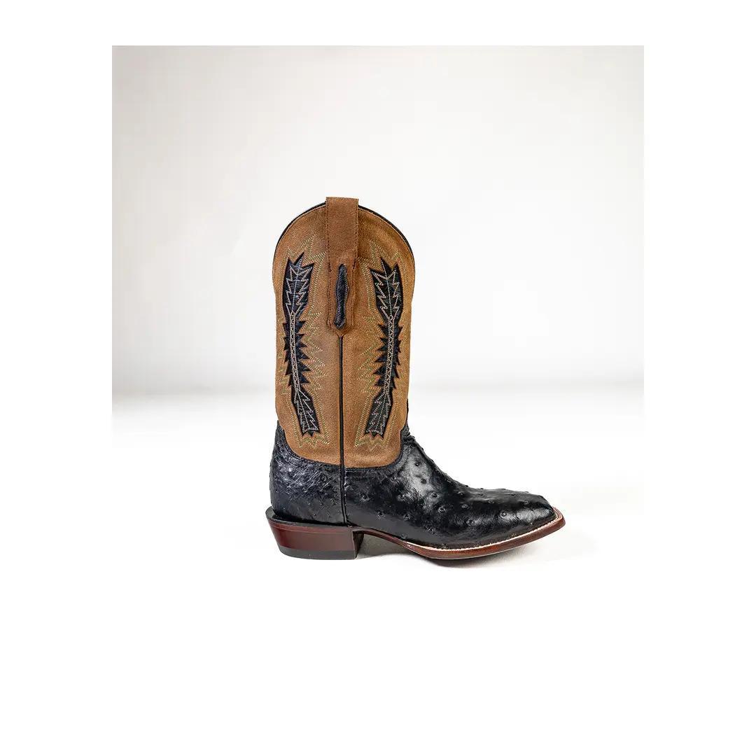 Lucchese Men's Full Quill Ostrich Cowboy Boot Roscoe weis-western-wear