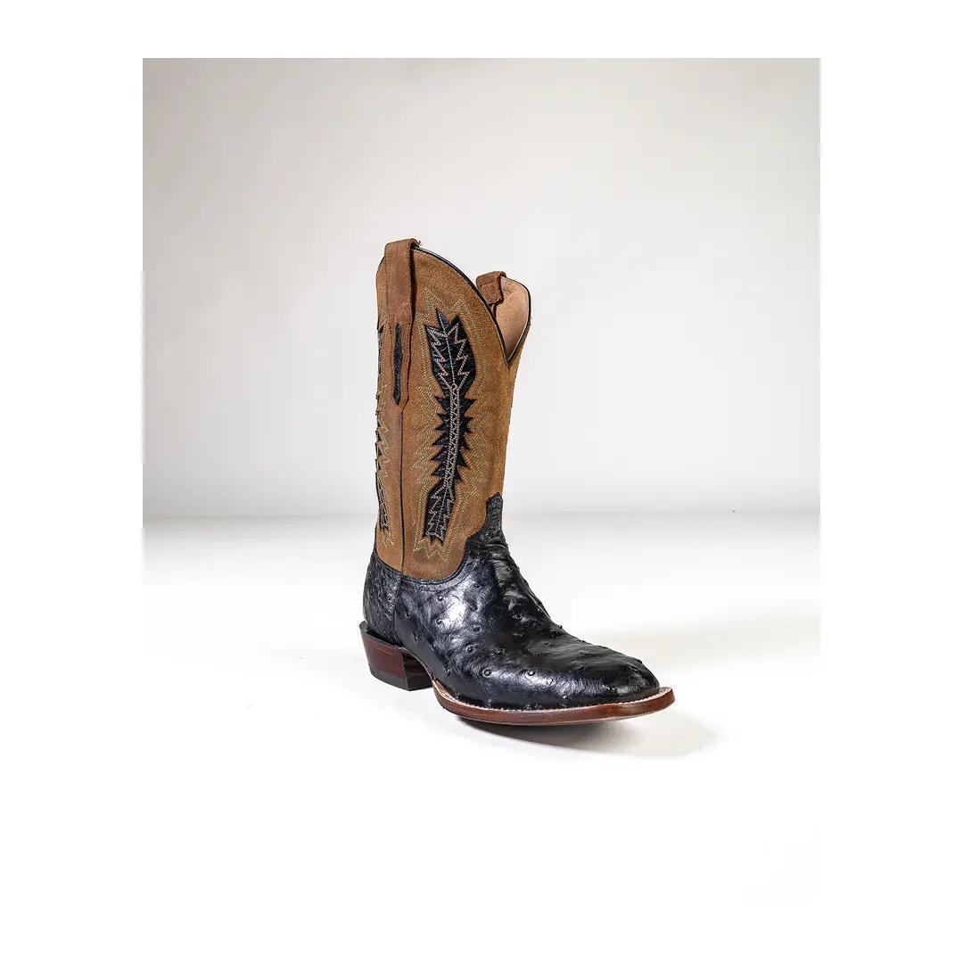 Lucchese Men's Full Quill Ostrich Cowboy Boot Roscoe weis-western-wear