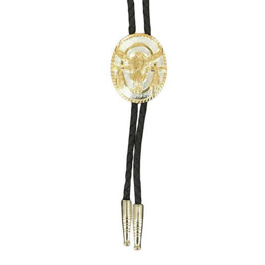 M&F Skull and Feather Bolo Tie weis-western-wear