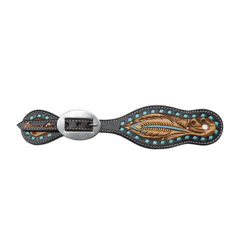 Professional's ChoiceWomen's Turquoise Feather Spur Strap weis-western-wear