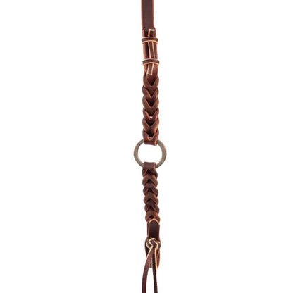 Professional's Choice Burgundy Bleeding Heart Ring Roping Rein weis-western-wear