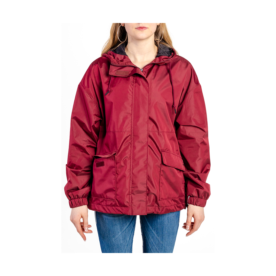 Cinch Women's Rain Jacket Burgundy