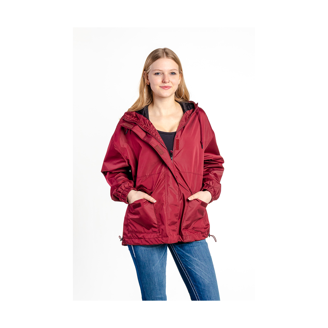 Cinch Women's Rain Jacket Burgundy