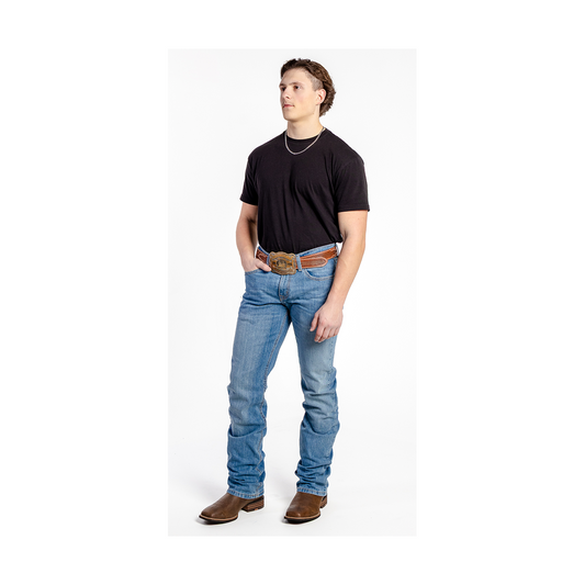 Cinch Men's Mid Rise Slim Boot Cut Jeans IAN