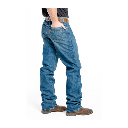 Cinch Men's Jeans White Label Mid Rise Relaxed Waist Straight Leg