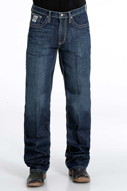 Cinch Men's White Label Relaxed Fit Dark Wash Jean weis-western-wear