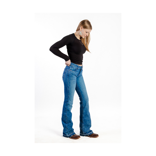 Cinch Women's Lynden Light Stone Trouser Jean