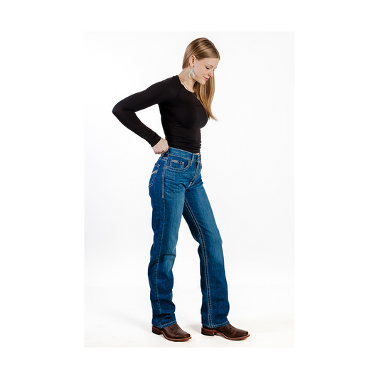 Cinch Womens Emerson Relaxed Fit Stonewash Jeans