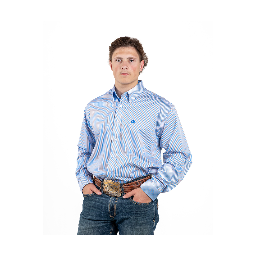 Cinch Men’s Shirt Casual Long Sleeve Tencel Button Up