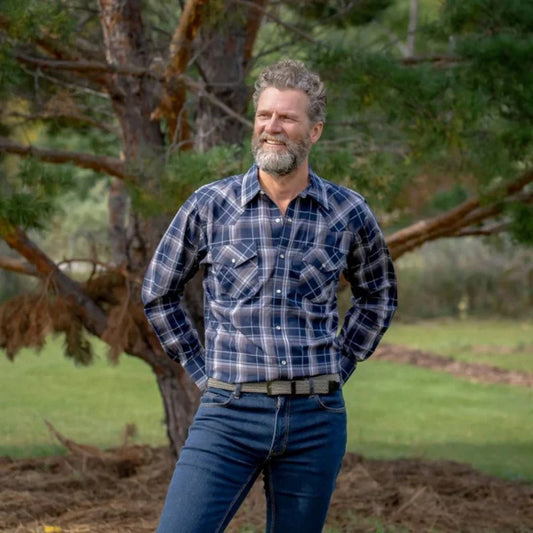 MWG Apparel Men's Long sleeves - Navy weis-western-wear