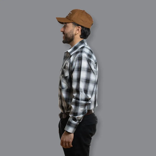 MWG Apparel Men's Long sleeves shirt - Black/Grey weis-western-wear