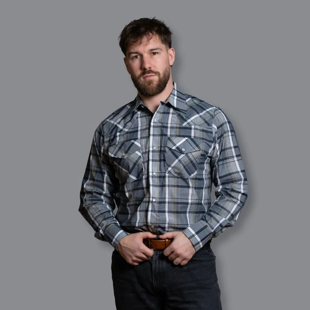 MWG Apparel Men's Long sleeves shirt - Sage weis-western-wear