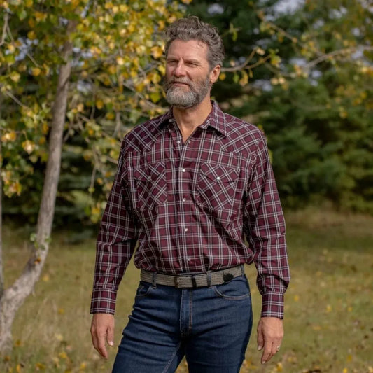 MWG Men's Snap Plaid Shirt - Current weis-western-wear