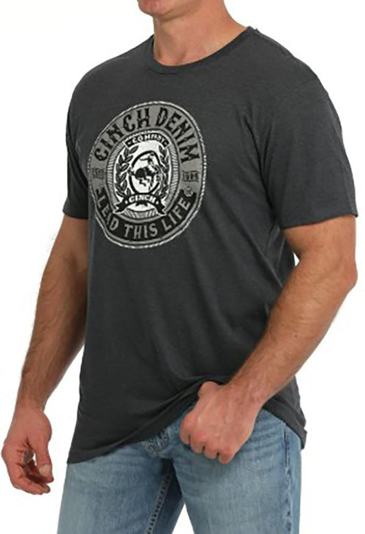 Men's Cinch T-Shirt Logo Charcoal