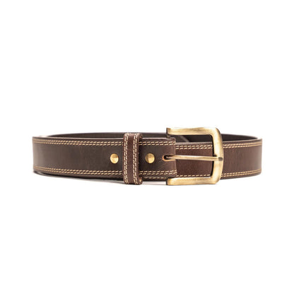 Men's Circle SH Leather Belt weis-western-wear