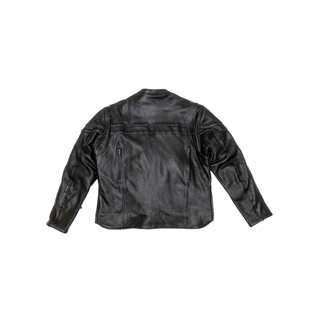 Milwaukee Leather Men's Crossover Black Leather Lightweight Jacket - Clearance